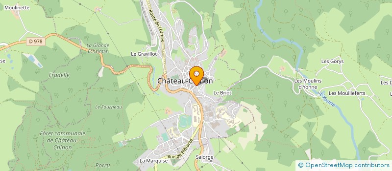 localisation de l'entreprise LE GOUT DES MOTS à CHATEAU-CHINON (VILLE)
