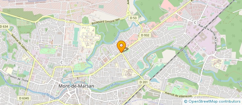 localisation de l'entreprise LE GOUT DES SAISONS 40-47 à MONT-DE-MARSAN