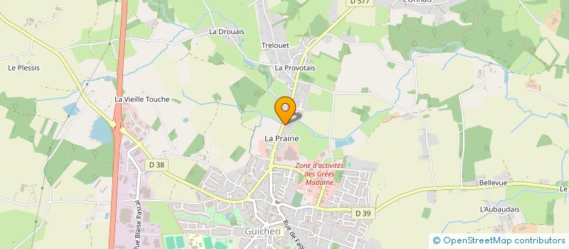 localisation de l'entreprise LE GOUT DU BIO à GUICHEN