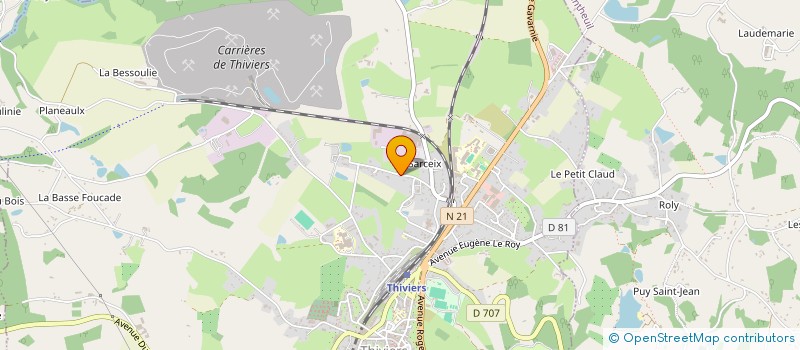 localisation de l'entreprise LE GOUT DU REPOS  THIVIERS