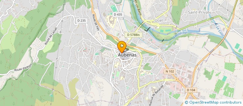 localisation de l'entreprise LE GOUT DU VOYAGE  AUBENAS