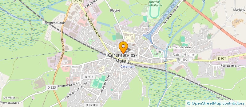 localisation de l'entreprise LE GOUT PERDU à CARENTAN-LES-MARAIS