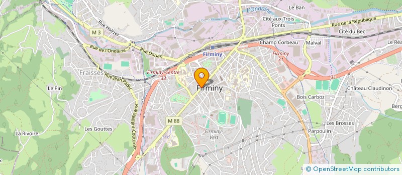 localisation de l'entreprise LE GOUTHE  FIRMINY