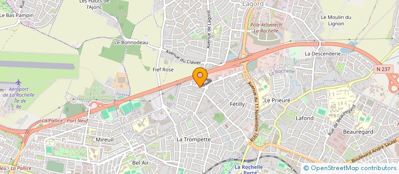 localisation de l'entreprise LE GOUTILLON  LA ROCHELLE