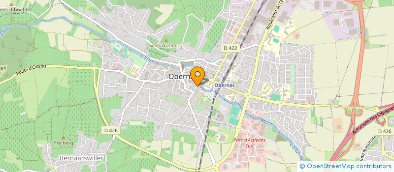 localisation de l'entreprise LE GOUVERNEUR  OBERNAI