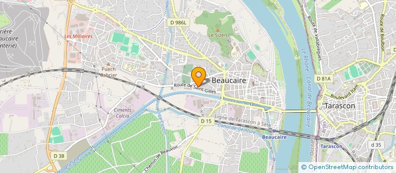 localisation de l'entreprise LE GOYA  BEAUCAIRE