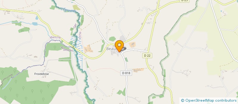 localisation de l'entreprise LE GRAAL BEAUCHENE à TINCHEBRAY-BOCAGE