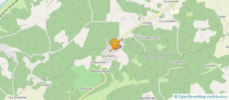 localisation de l'entreprise LE GRAIN D'OR à TRELISSAC