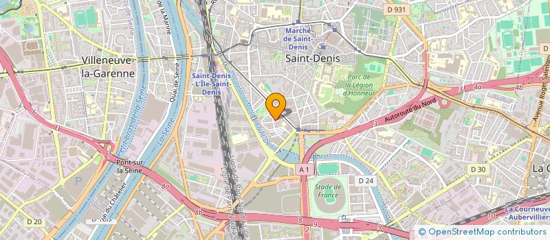 localisation de l'entreprise LE GRAIN D'OR DU NORD à SAINT-DENIS