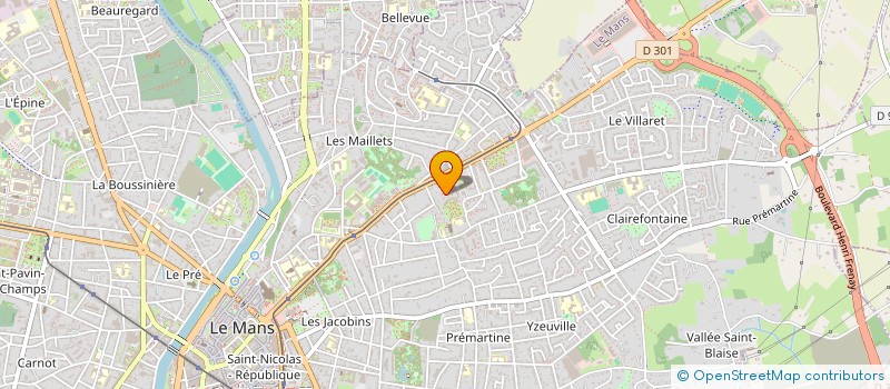 localisation de l'entreprise LE GRAIN DE BLE à LE MANS