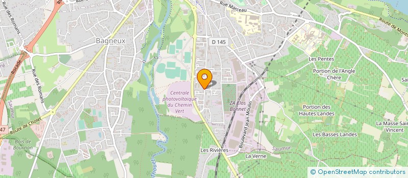 localisation de l'entreprise LE GRAIN DE BLE à SAUMUR