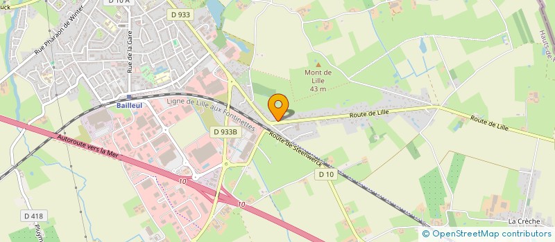 localisation de l'entreprise LE GRAIN DE FOLIE à BAILLEUL