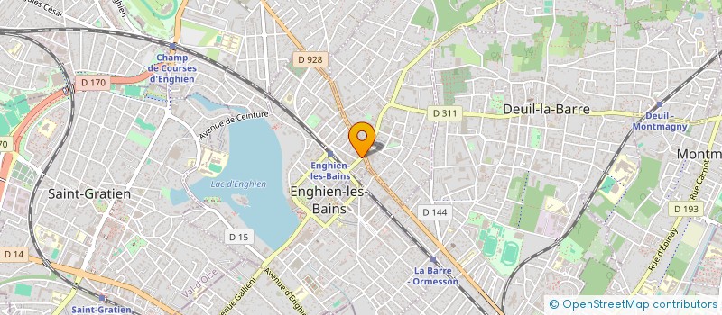 localisation de l'entreprise LE GRAIN DE FOLIE  ENGHIEN-LES-BAINS