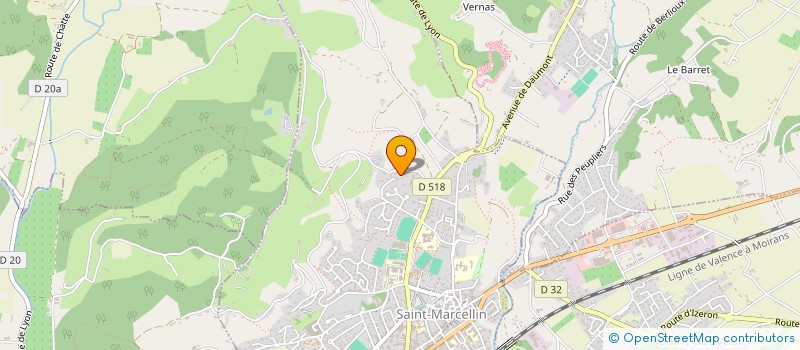 localisation de l'entreprise LE GRAIN DE LA VOIX  SAINT-MARCELLIN