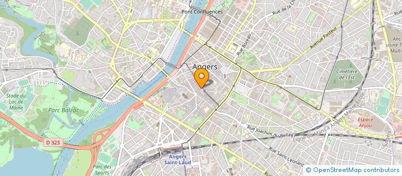 localisation de l'entreprise LE GRAIN DE MALICE à ANGERS