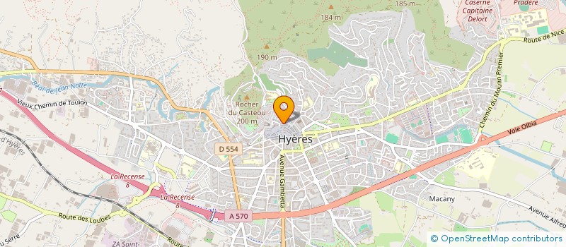 localisation de l'entreprise LE GRAIN DE SABLE  HYERES