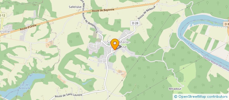 localisation de l'entreprise LE GRAIN DE SEL  SAINTE-MARIE-DE-GOSSE