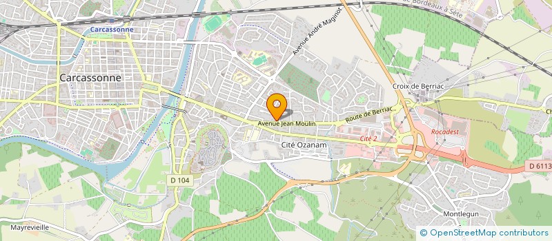 localisation de l'entreprise LE GRAIN DE SEL AUDOIS à CARCASSONNE