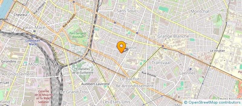 localisation de l'entreprise LE GRAIN DES GONES  LYON