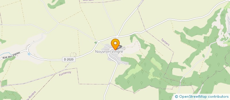 localisation de l'entreprise LE GRAIN DES SONS à NOUVRON-VINGRE