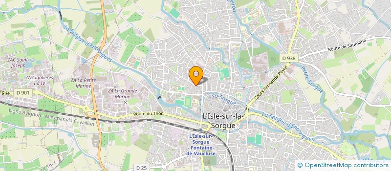 localisation de l'entreprise LE GRAMMONT  L'ISLE-SUR-LA-SORGUE