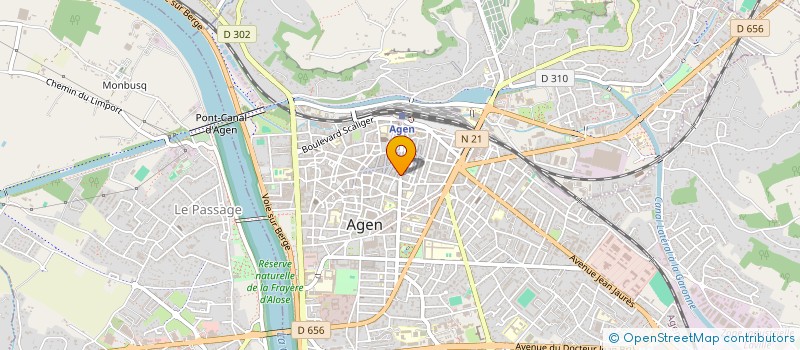 localisation de l'entreprise LE GRAND AGENDA  AGEN