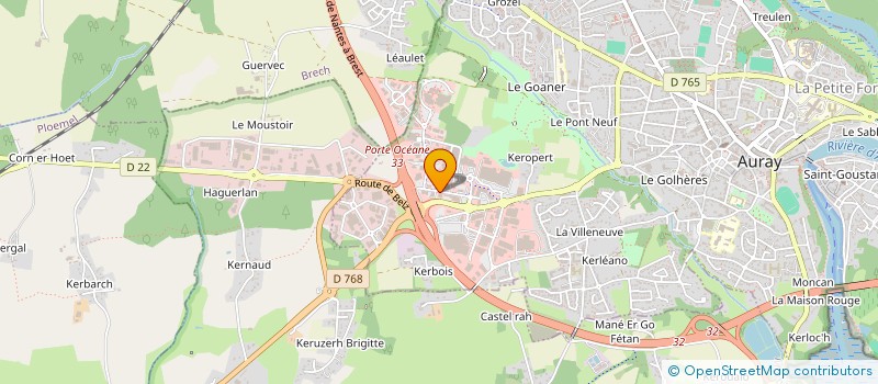 localisation de l'entreprise LE GRAND AIGLE AURAY à AURAY