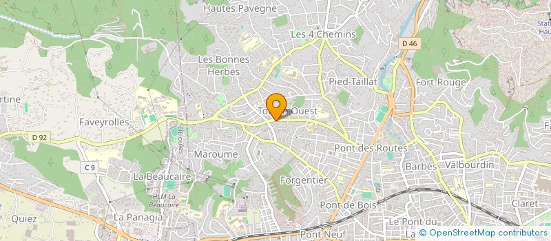 localisation de l'entreprise LE GRAND ARCHITECTE  TOULON