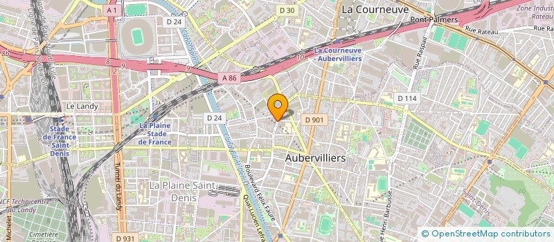 localisation de l'entreprise LE GRAND ATLAS à AUBERVILLIERS