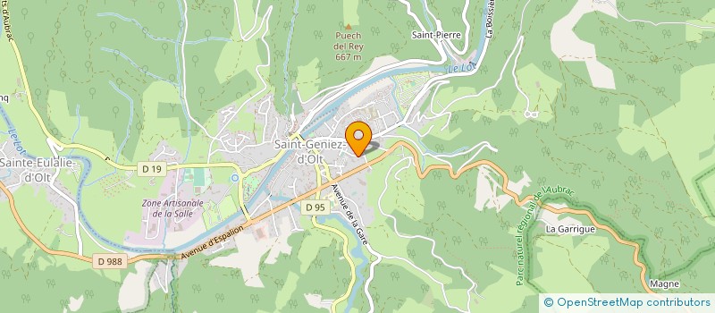 localisation de l'entreprise LE GRAND BALCON à SAINT GENIEZ D'OLT ET D'AUBRAC