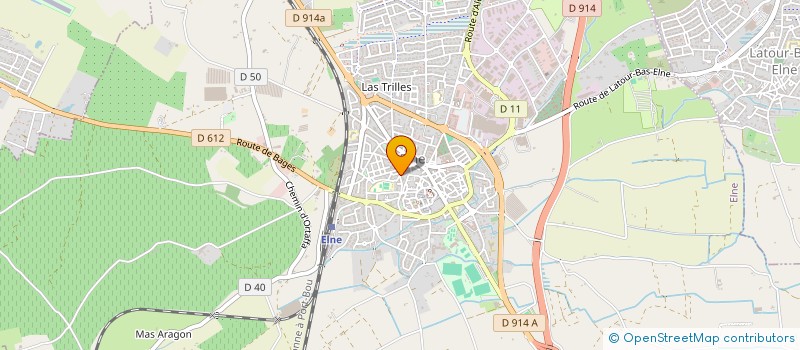 localisation de l'entreprise LE GRAND BLEU  ELNE