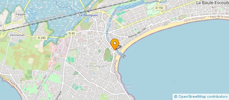 localisation de l'entreprise LE GRAND BLEU à LE POULIGUEN