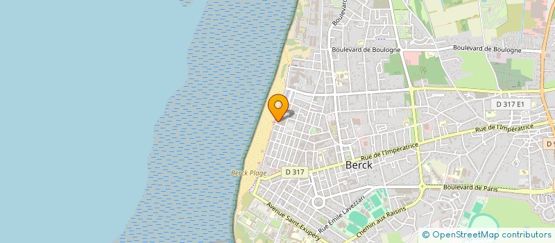 localisation de l'entreprise LE GRAND BLEU  BERCK