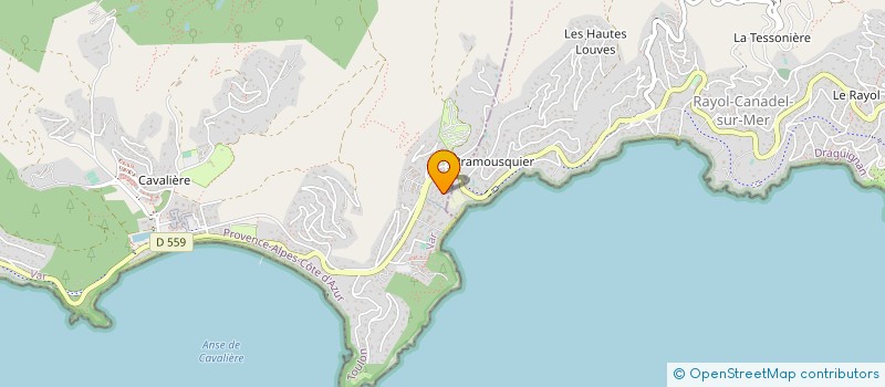 localisation de l'entreprise LE GRAND BLEU à LE LAVANDOU