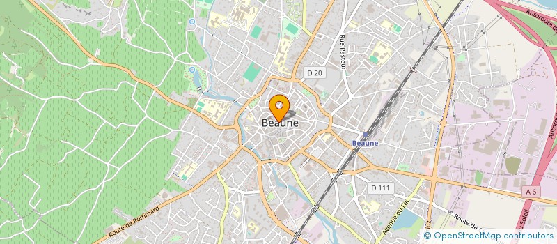 localisation de l'entreprise LE GRAND BLEU à BEAUNE
