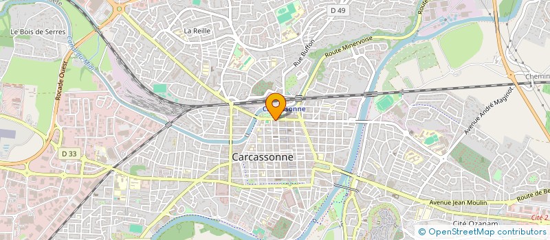 localisation de l'entreprise LE GRAND BLEU à CARCASSONNE