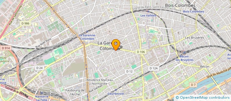 localisation de l'entreprise LE GRAND BLEU à LA GARENNE-COLOMBES