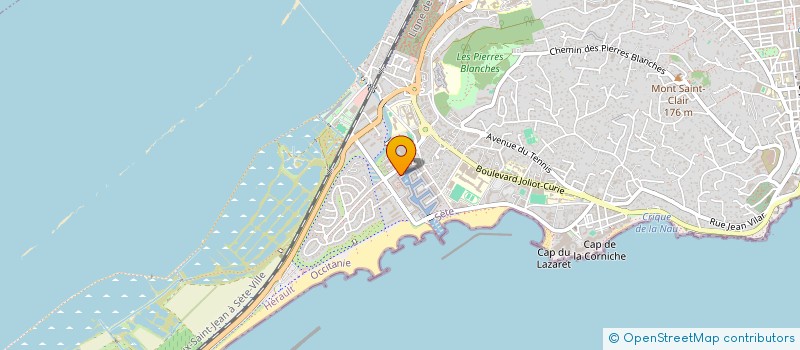 localisation de l'entreprise LE GRAND BLEU  SETE