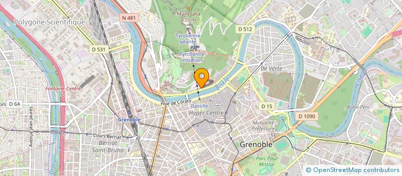 localisation de l'entreprise LE GRAND BLEU  GRENOBLE