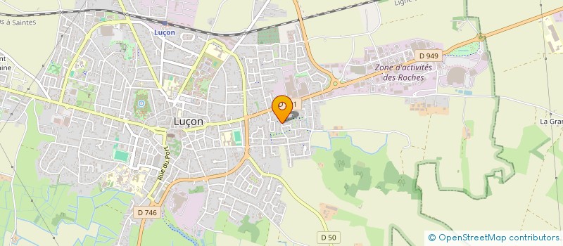 localisation de l'entreprise LE GRAND BLEU  LUCON