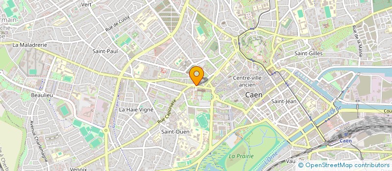 localisation de l'entreprise LE GRAND BLEU à CAEN