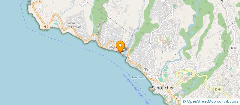 localisation de l'entreprise LE GRAND BLEU VIVIER SCHOELCHER  SCHLCHER