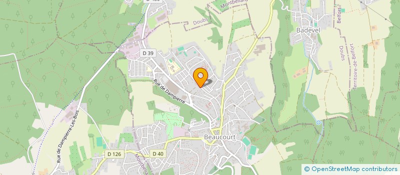 localisation de l'entreprise LE GRAND BOIS à BEAUCOURT