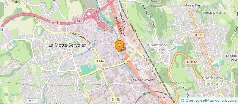 localisation de l'entreprise LE GRAND BOIS LA TANIA à CHAMBERY