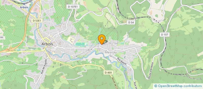 localisation de l'entreprise LE GRAND BOOO  MESNAY