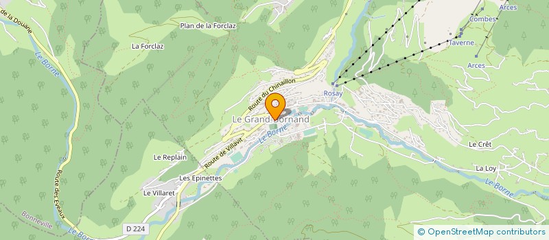 localisation de l'entreprise LE GRAND-BORNAND TOURISME  LE GRAND-BORNAND