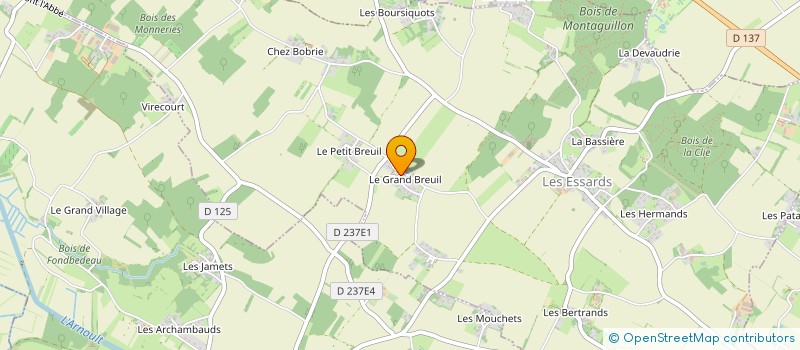 localisation de l'entreprise LE GRAND BREUIL  LES ESSARDS