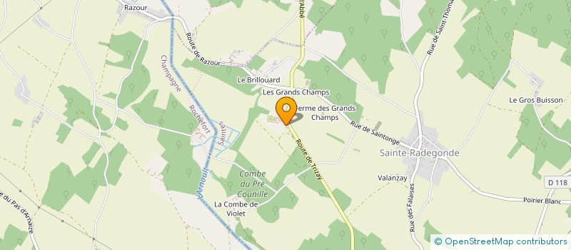 localisation de l'entreprise LE GRAND BRILLOUARD  SAINTE-RADEGONDE