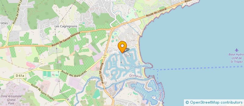 localisation de l'entreprise LE GRAND CABANON 83 à GRIMAUD