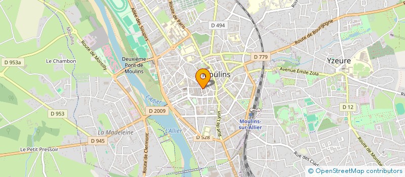 localisation de l'entreprise LE GRAND CAFE à MOULINS